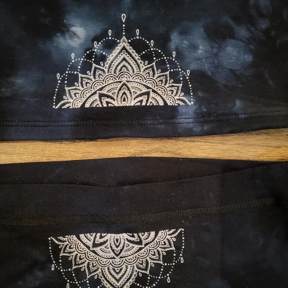 Purusha People Distant Oceans set Bralette + Briefs size Medium blue tie dye - Picture 3 of 7